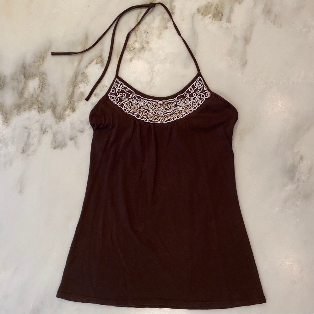 Abercrombie & Fitch Brown Halter Top